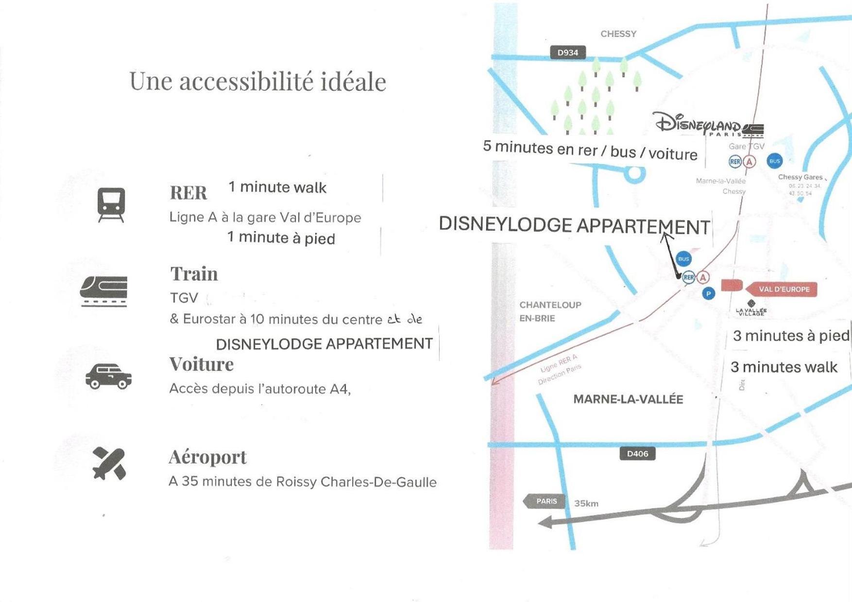 Disney 3 Mn, 14 People , 4 Bedrooms, 2 Parkings Prives Chessy Kültér fotó